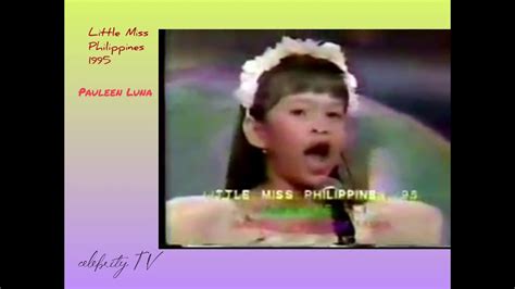 little miss philippines 1995|Little Miss Philippines 1995: Pauleen Luna .